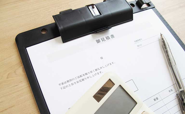 株）シーエルビーよりお客様へ、下記のご提案をさせて頂き、お見積を作成